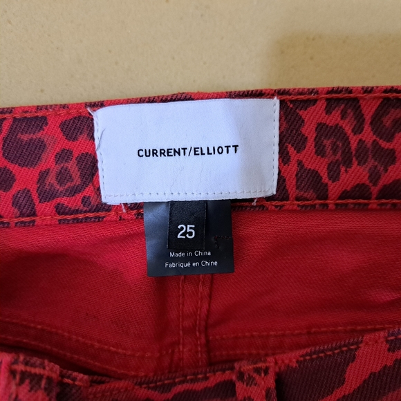 Current/Elliott Animal Print Jeans - Picture 6 of 11
